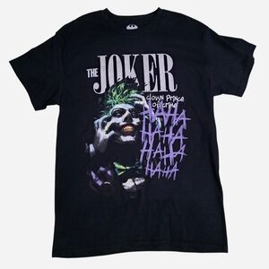 NEW The Joker Clown Prince of Crime Black T-Shirt Men's Size M NWOT